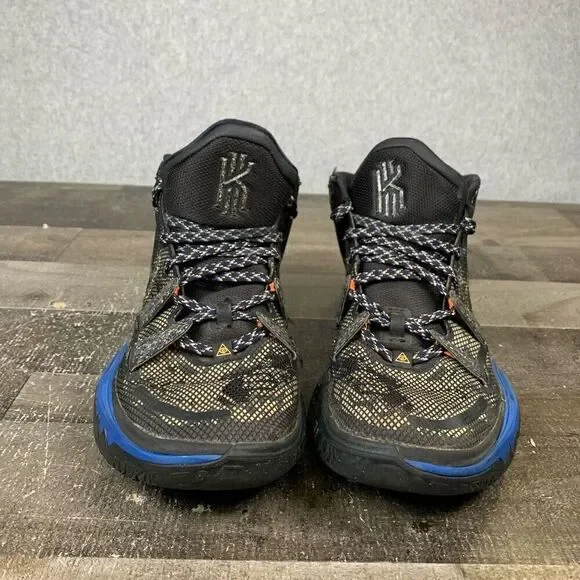 Nike Men’s Size 8.5 Kyrie 7 Grind Basketball Shoes Black Blue Athletic Sneakers
